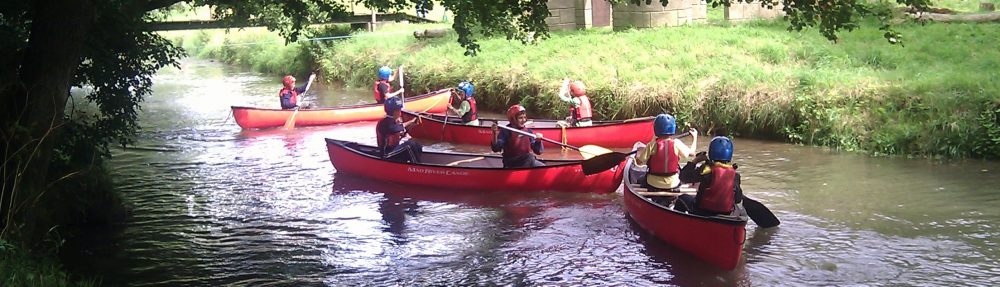 Scouts, Beavers, Cubs on the river